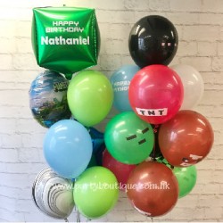 Personalized Minecraft Balloon Bouquets