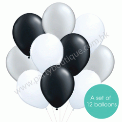 Latex Balloon Bouquet of 12 - Style 09 (with weight)