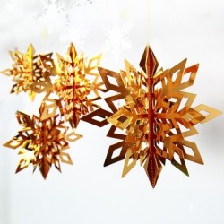 Snowflake Decoration - Gold (set of 6)