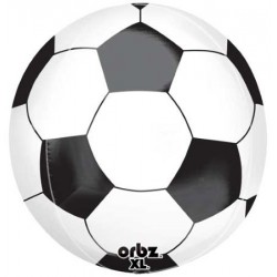 Soccer Ball Orbz Foil Balloon - 15" W x 16" H