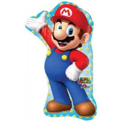 Mario Brothers Shape Foil Balloon - 22" W x 33" H