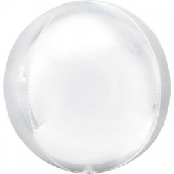 Orbz White 16" Foil Balloon