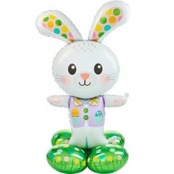 Spotted Bunny Airloonz Foil Balloon - 29"W x 46"H