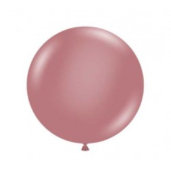 36" Round Crayon Rose Latex Balloon (with helium)