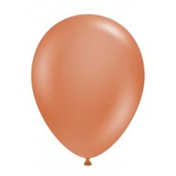 11" Round Burnt Orange Latex Balloon (with helium)