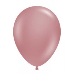 11" Round Canyon Rose Latex Balloon (with helium)