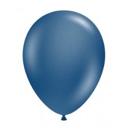 11" Round Navy Latex Balloon (with helium)