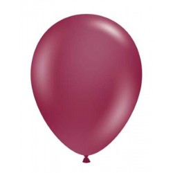 11" Round Sangria Latex Balloon (with helium)