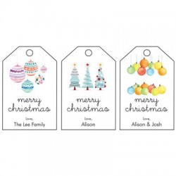 Personalized Gift Tag - Christmas (C03), 12pcs