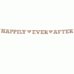 Alphabet Bunting  - Glitter Gold "Happily Ever After"