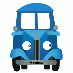 Personalized Photo Frame Little Blue Truck
