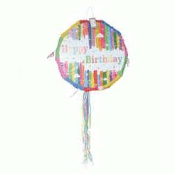 Happy Birthday Stripes Pinata