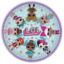 LOL Surprise 9" Paper Plate, 8pcs