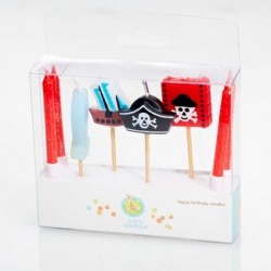 Set of 8 Candle Pick - Pirate 