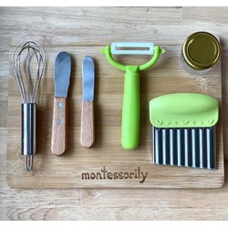 6 Piece Cooking Set and Bamboo Cutting Board 