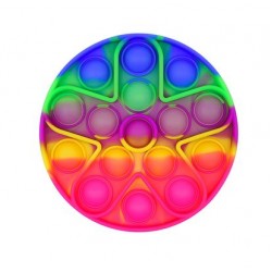Pop it - Tye-Dye Neon Circle