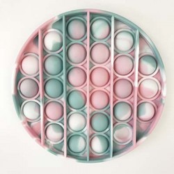 Pop it - Tye-Dye Pink & Gray Circle
