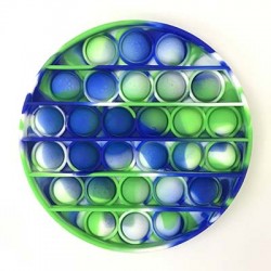 Pop it - Tye-Dye Blue & Green Circle