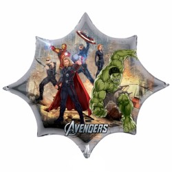 Avengers Shape Foil Balloon - 33" W x 29" H