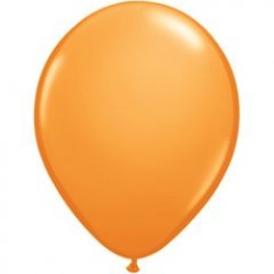 11" Round Orange Latex Balloon (with helium)