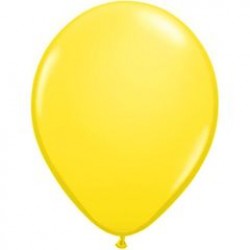 11寸圓形黃色橡膠氣球 (充氣)