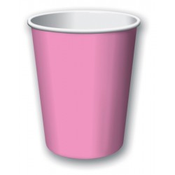 Candy Pink 9oz Paper Cup, 24 pcs