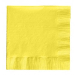 黃色餐巾 25x25厘米, 50張