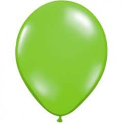 11" Round Jewel Lime Latex Balloon (with helium)