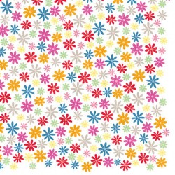彩色花卉餐巾 33 x 33厘米, 20張