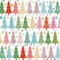 Multicolor Christmas Trees Napkin 33 x 33cm, 20pcs