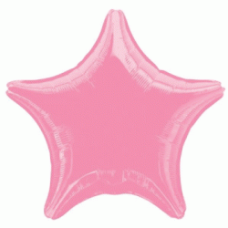19" Star Candy Pink Foil Balloon