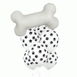 Dog Bone Balloon Bouquet (with weight)