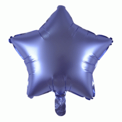 19寸五角星啞面淡紫色鋁箔氣球