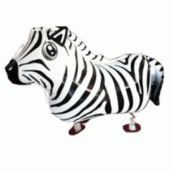 Animal Walking Balloon - Zebra 27"(W) x 16"(H)