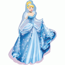 Disney Princess Cinderella Foil Balloon - 28" x 33"