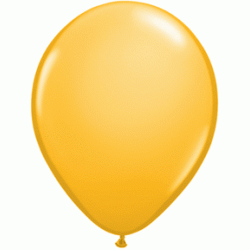 11" Round Goldenrod Latex Balloon (with helium)