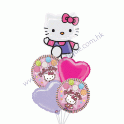 Hello Kitty Foil Balloon Bouquet of 5 (with weight)
