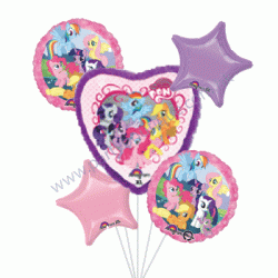 My Little Pony Doo Dad Foil Balloon Bouquet of 5 (with weight)