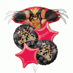 Wolverine Foil Balloon Bouquet of 5 (with weight)