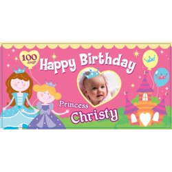 Princess personalized Vinyl Banner with Photo