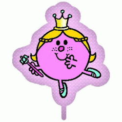 Mr Men Little Miss Princess Foil Balloon - 25"H x 22"W