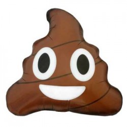 Emoji Poop Junior Shape Foil Balloon - 24" H