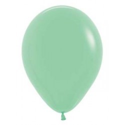 11" Round Deluxe Mint Latex Balloon (with helium)