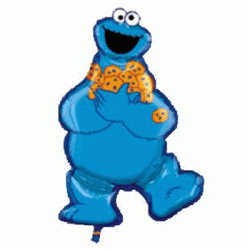 Sesame Street Cookie Monster Foil Balloon - - 21"W x 20"H