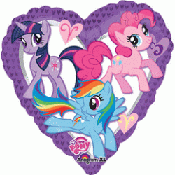 My Little Pony Heart 18" Foil Balloon
