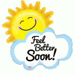 Feel Better Soon Sunshine 31" Foil Balloon