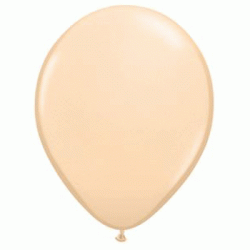11" Round Blush Latex Balloon (with helium)