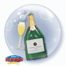 Bubbles Champagne 24" Bubble Balloon