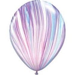 11寸圓形粉紫色系瑪瑙橡膠氣球 (充氣)