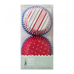 Toot Sweet Cupcake Case - Stripes & Dots, 48 pcs in 2 styles